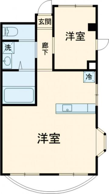 葛飾区堀切のマンションの間取り