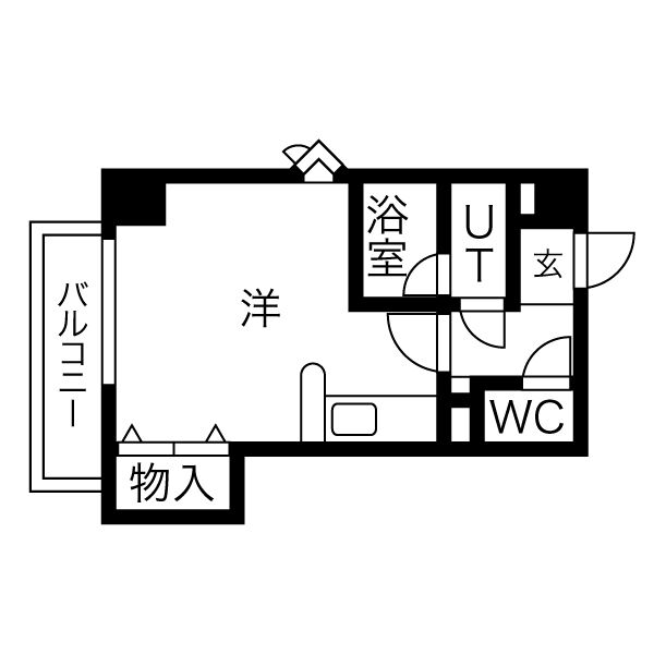 プレドニア中の島の間取り