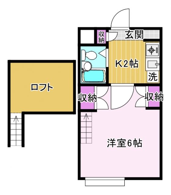 シティパレス諏訪Iの間取り