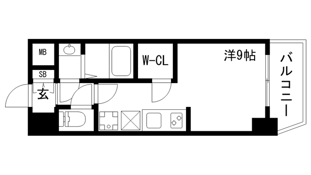 アプリーレ元町ウエストの間取り