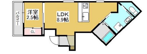 加古川市加古川町北在家のアパートの間取り