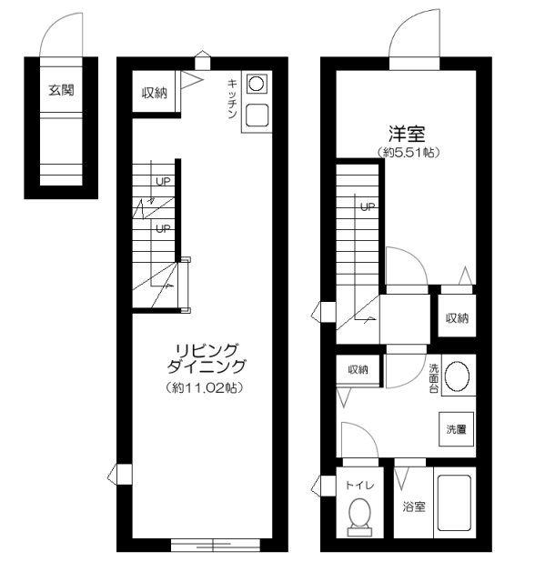 サザンロード飛田給の間取り