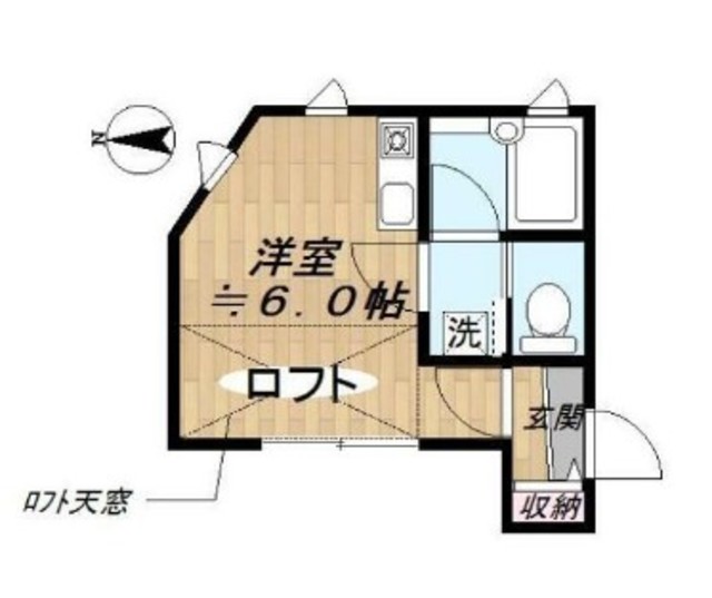 品川区西大井のアパートの間取り