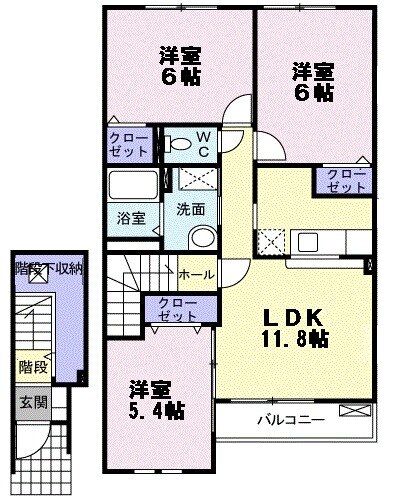 ヒルサイドタウンＡの間取り