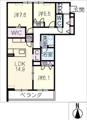 グランジーク　みなとの間取り