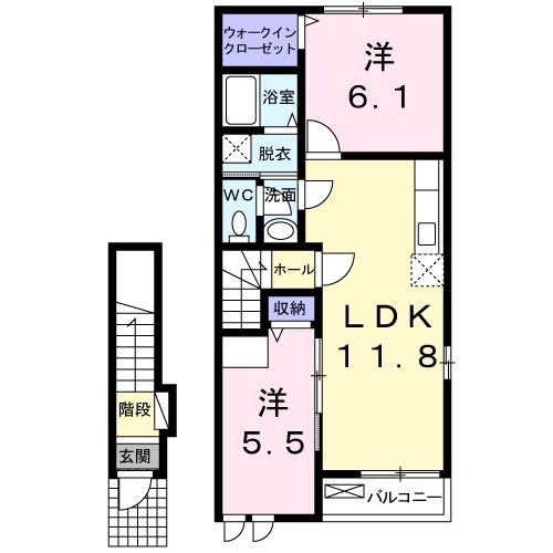 マーベルヘブンIIIの間取り