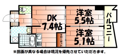 S-FORT小倉の間取り