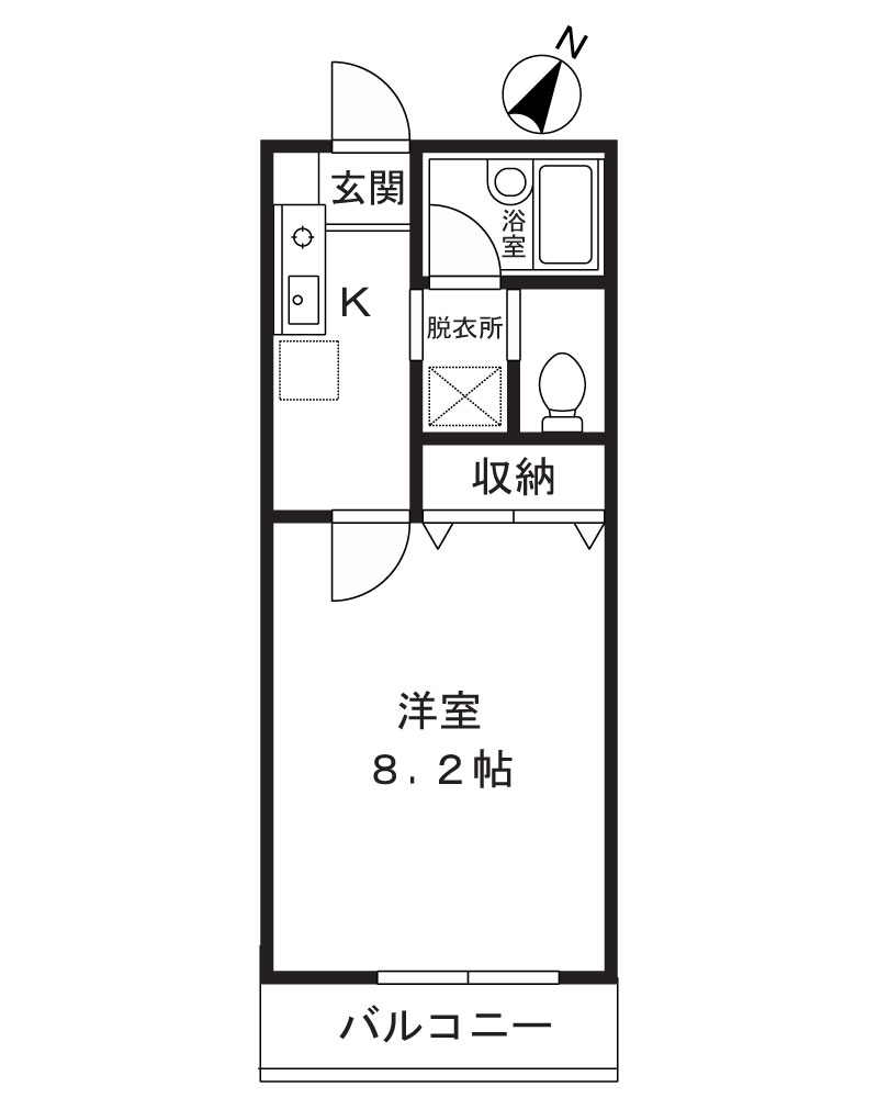 コーポフジエールVの間取り