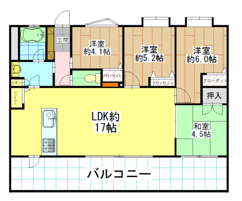 ファーネスト新宮弐番館の間取り