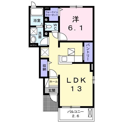 杵島郡江北町大字惣領分のアパートの間取り