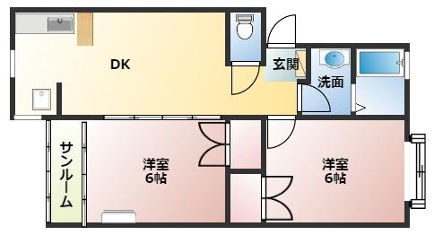 レスポワールNO.2の間取り