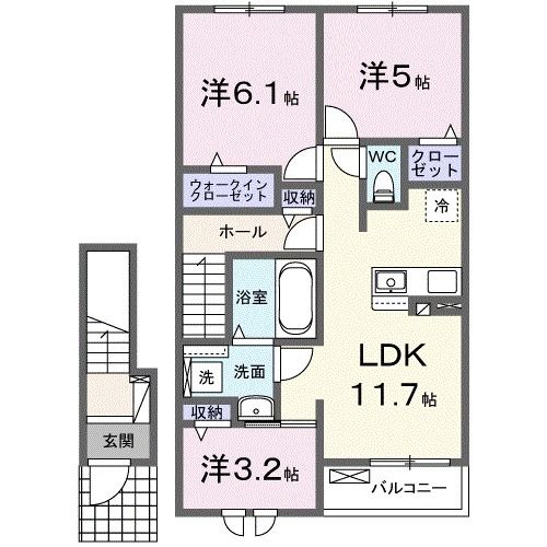 【ＳＥＲＡＶＥＥ　林の間取り】