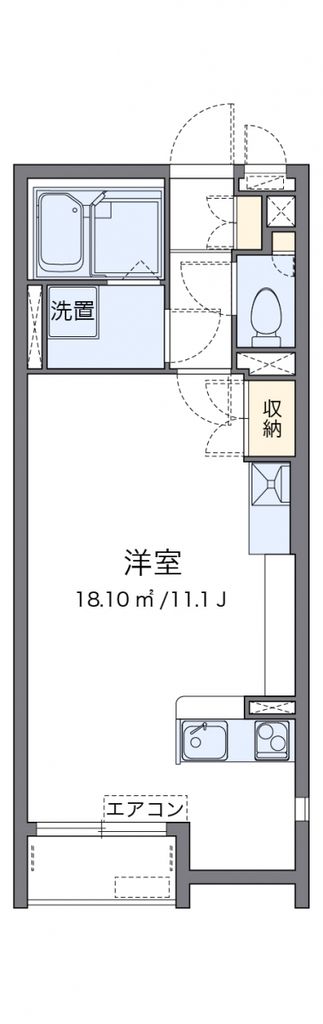 吉川市中央のアパートの間取り