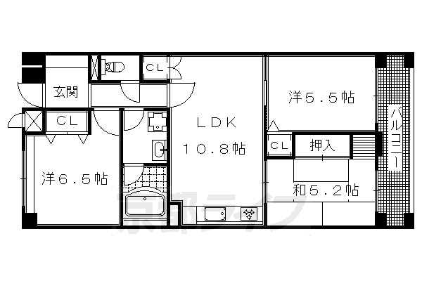 パインフィールド洛東の間取り