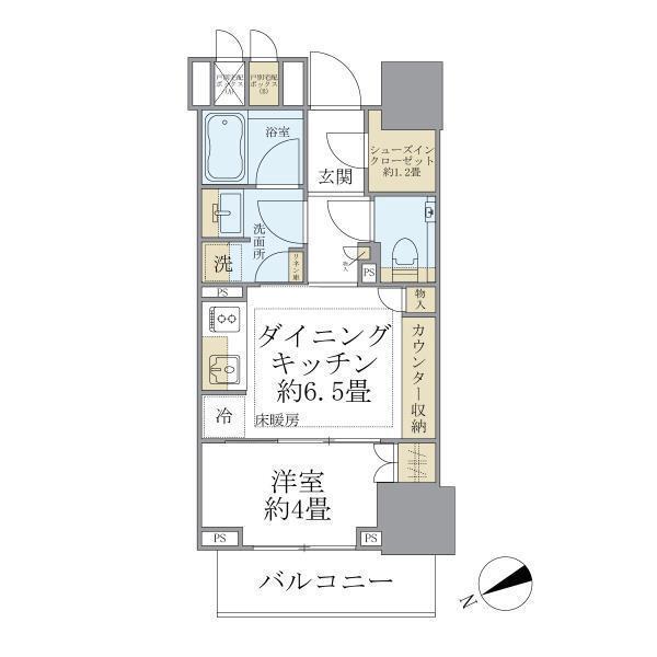 千代田区麹町のマンションの間取り