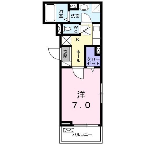 カロ　洛西口　アネックスの間取り