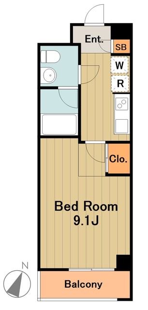 多摩市豊ヶ丘のマンションの間取り