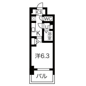 メイクス名駅南IIの間取り