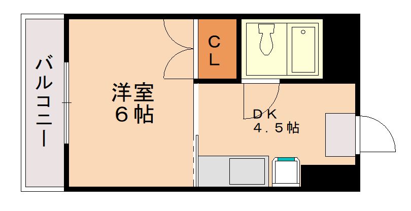 福岡市南区皿山のマンションの間取り