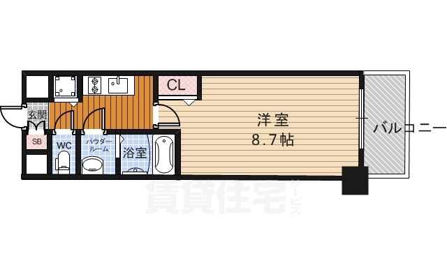 プレサンス京都鴨川の間取り