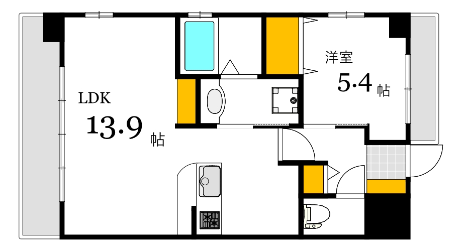 Riviere段原の間取り