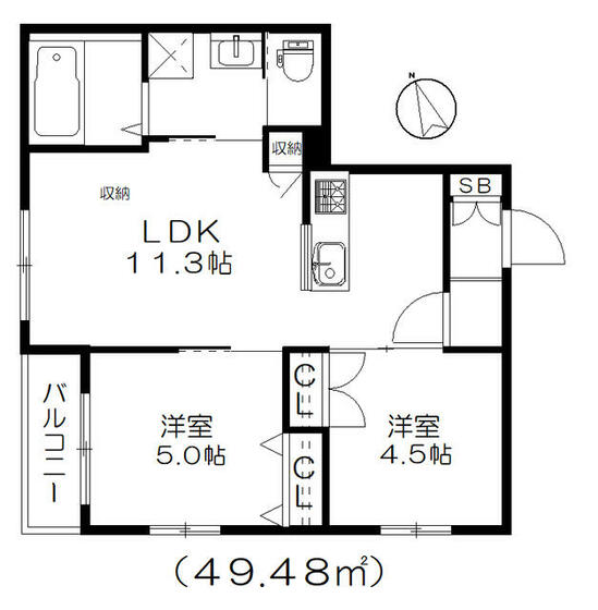 ＳＯＬＥＩＬ南船橋の間取り