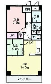 アルザス江坂の間取り