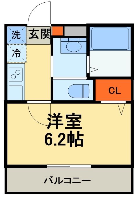 三郷市新和のアパートの間取り