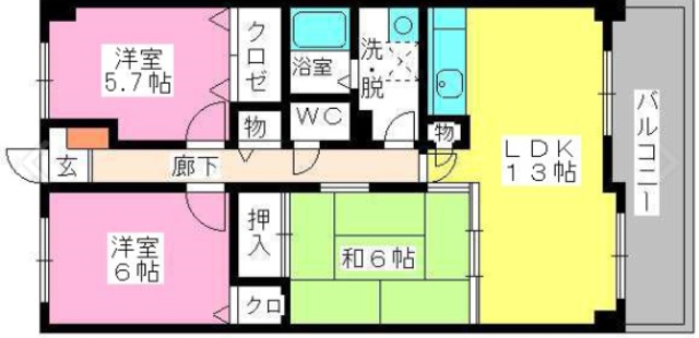 プレミール和白丘の間取り