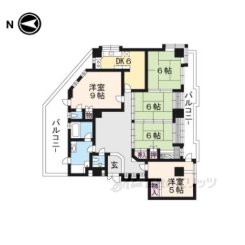 セラヴィ１１９の間取り