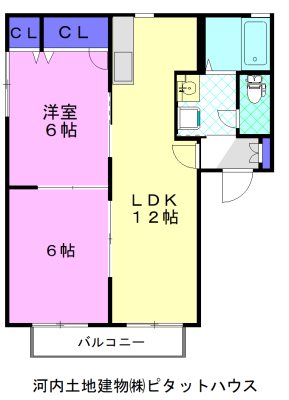 シンシア Aの間取り