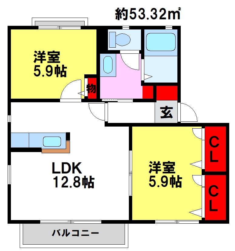 メゾン大石の間取り