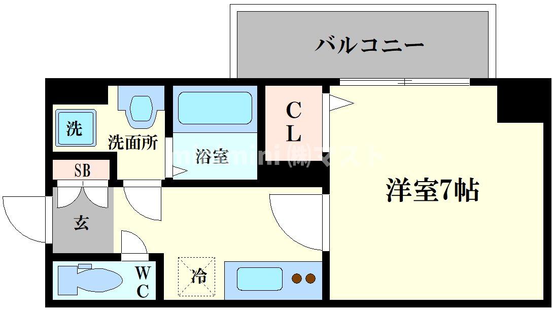 アプリーレ西本町の間取り