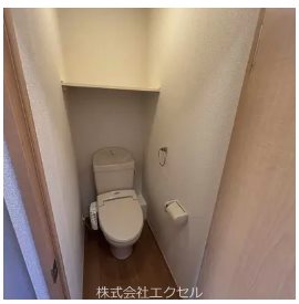 トイレ　温水洗浄便座です。