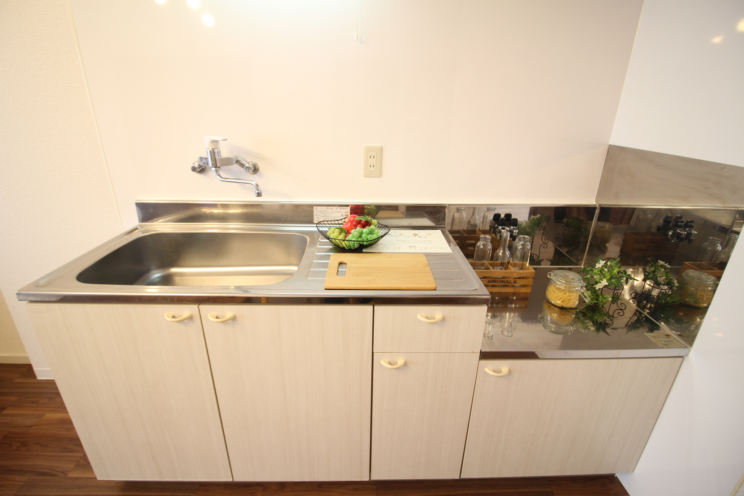 キッチン　広めのシンクで洗い物がしやすい♪