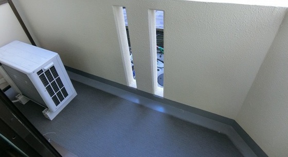 バルコニー　他号室のお写真です