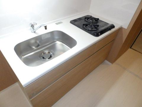 キッチン　２口ガスコンロ付