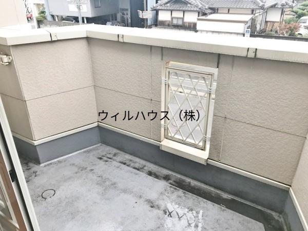 バルコニー　明るいバルコニー！