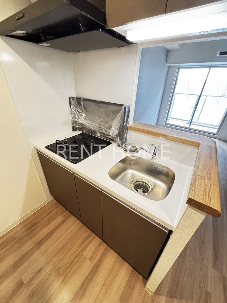 キッチン　※建築中の写真です