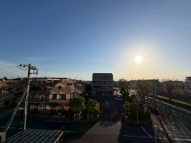 眺望　西向きです！