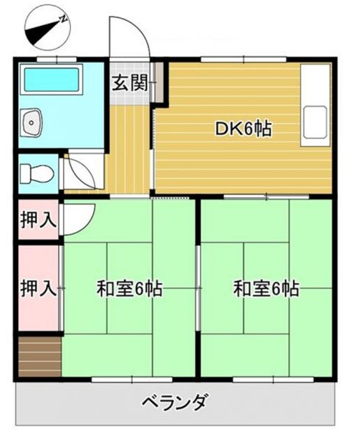 七福マンション 平瀬町の間取り写真