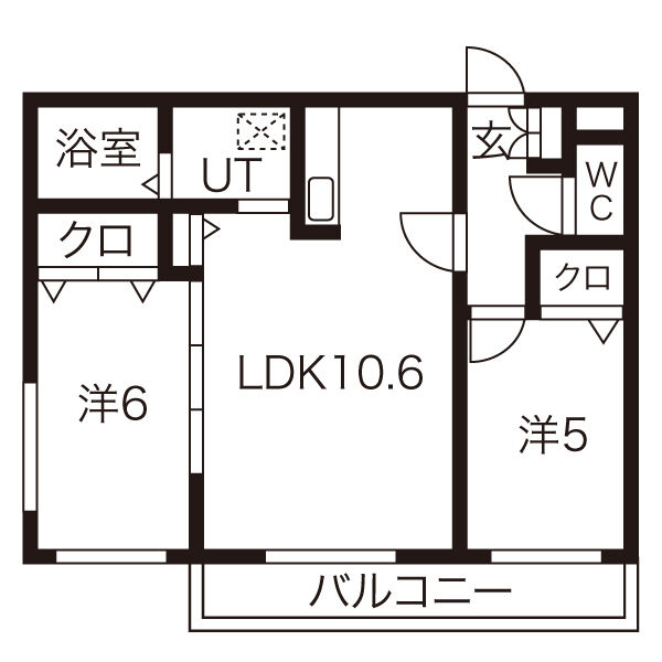 クレアメゾン環状通東の間取り写真