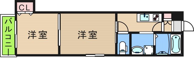 クレエオーレ玉出東の間取り写真