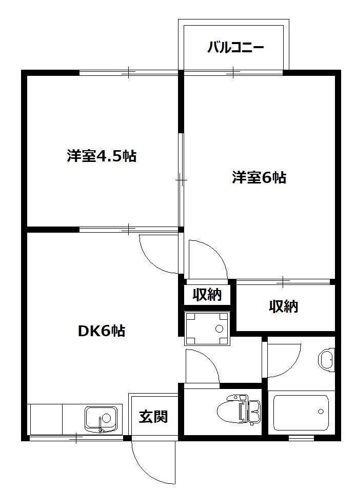 ハイライズ内田の間取り写真