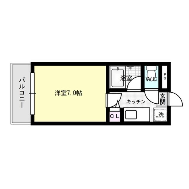 西鉄天神大牟田線 西鉄平尾駅 徒歩7分 8階建 築35年の間取り写真