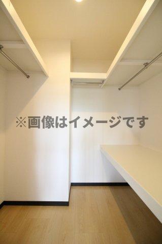 収納　たっぷりとした収納スペースです