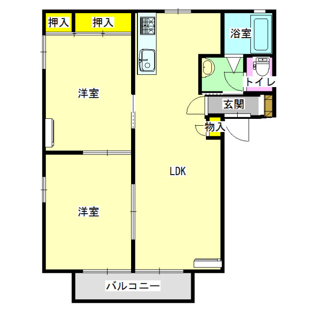 エクセレントＢ２０２の間取り