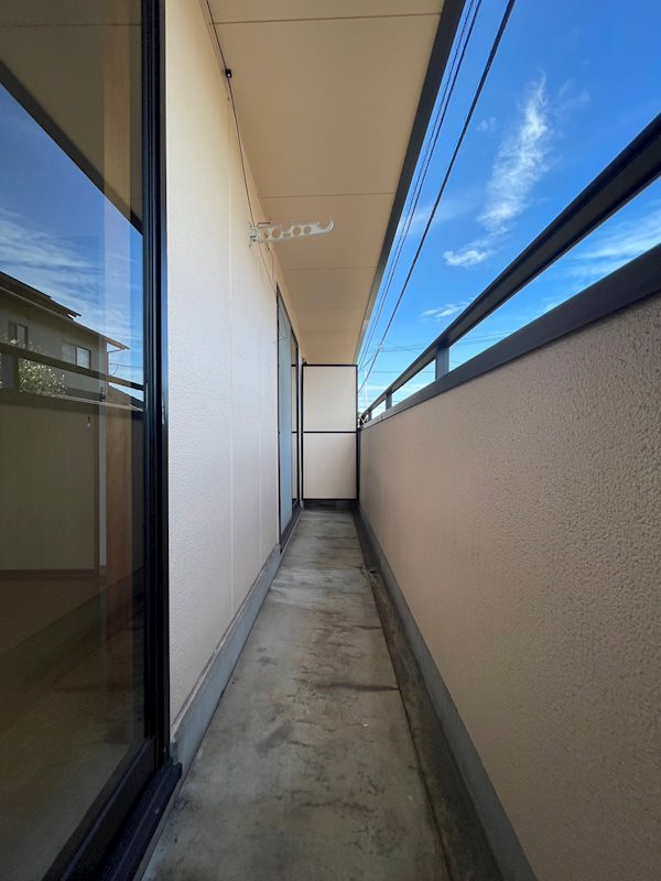 バルコニー　南に面した広々としたバルコニーです☆