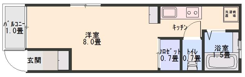 ウェブルーム　プラネットIIの間取り