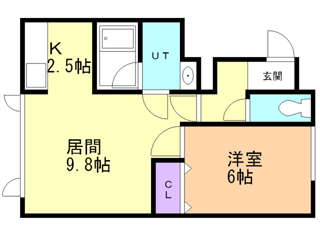 アイエスハイムIの間取り